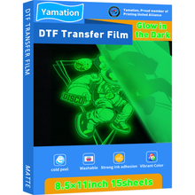  Yamation Glow in The Dark DTF Film - 8.5" x 11"inch 15 Sheets