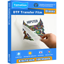  Yamation DTF Film - Glossy (8.5" x 14") - 100 Sheets