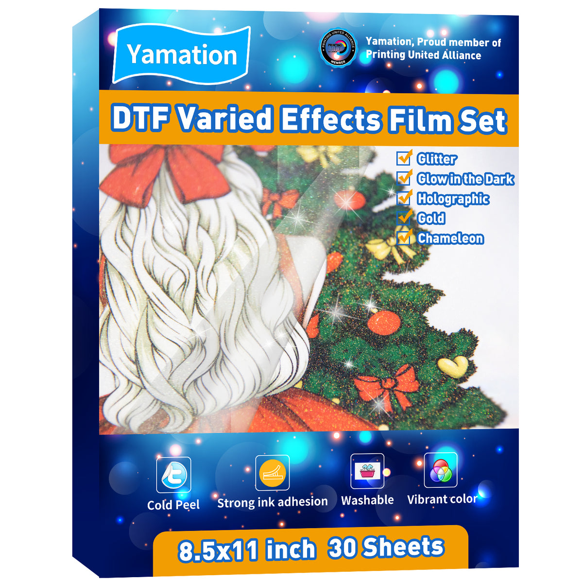 Yamation DTF Transfer Film - Glow-in-the-Dark (8.5 x 11) - 15 Sheets