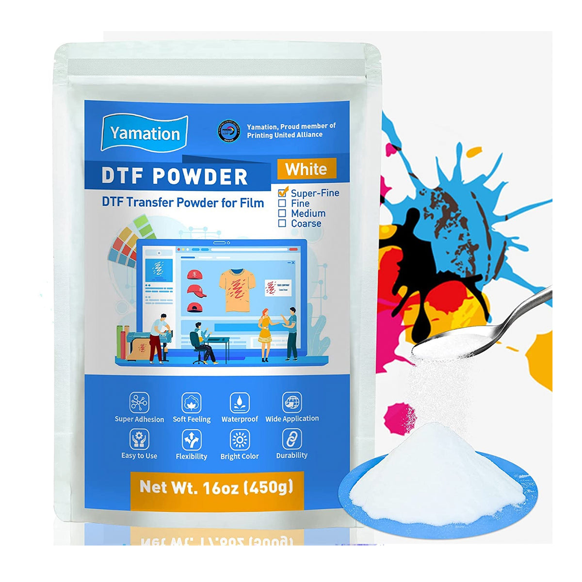 NEW! DTF Sublimation Hack For Cotton Shirts - Glitter DTF Film and Adhesive  Powder - Direct To Film 