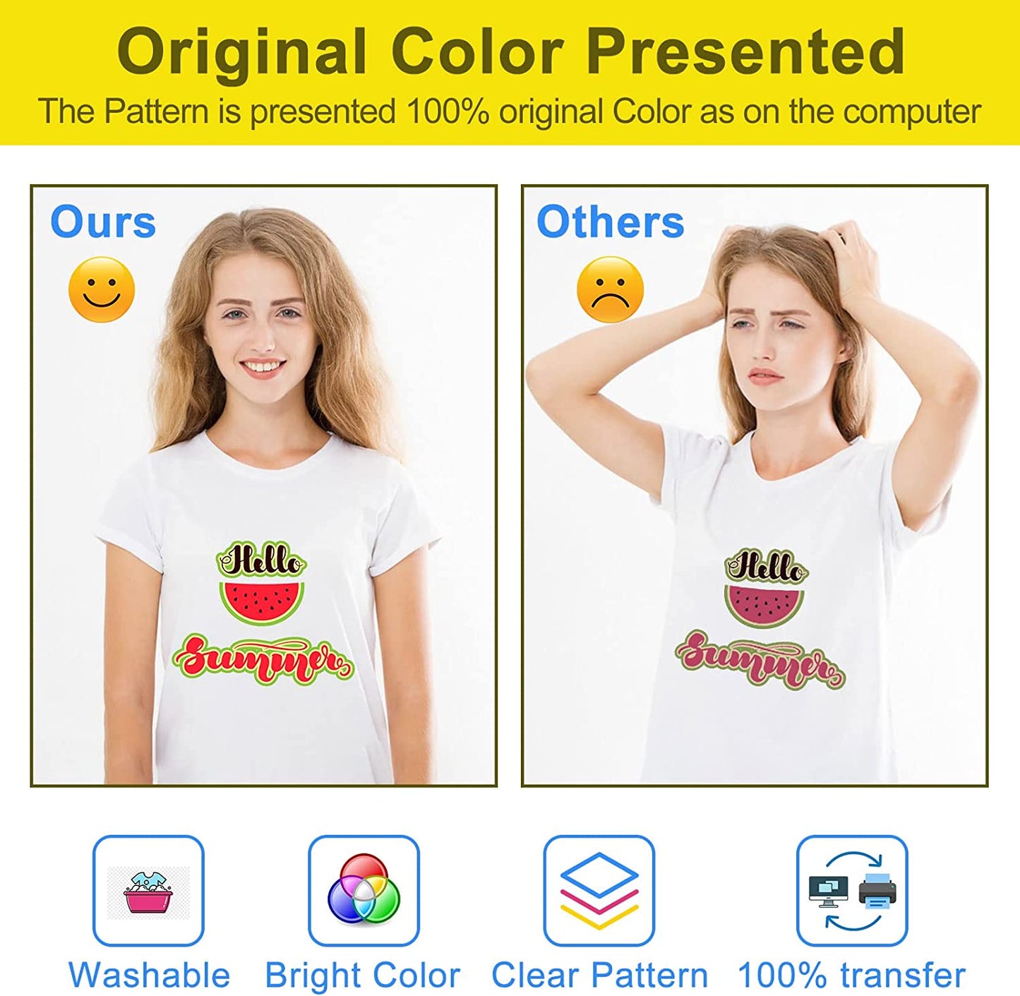 Yamation DTF Film: A4 (8.4" x 11.7") 50 Sheets - Premium Double-Sided - Matte Finish