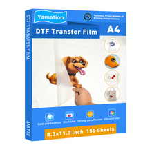  Yamation DTF Film: A4 (8.4" x 11.7") 150 Sheets - Premium Double-Sided - Matte Finish
