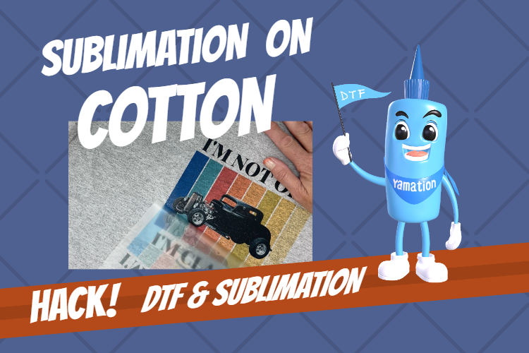 HOW TO SUBLIMATE ON COTTON with DTF Transfer Film and Powder