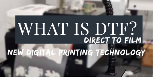 What is DTF? Diect to film--printing tech.