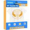 Yamation DTF Gold Transfer Film - 8.5" x 11"inch 50 Sheets