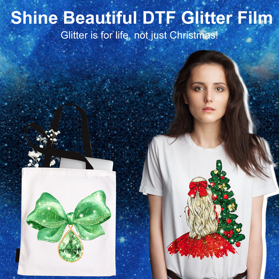 Yamation DTF Glitter Transfer Film - 8.5" x 11"inch 50 Sheets