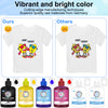 Yamation DTF Ink -- 600ml, 100ml x 6, White Cyan Magenta Yellow Black