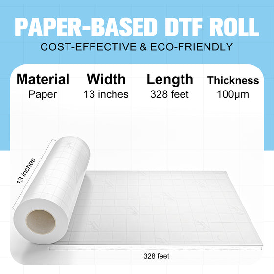 Yamation Paper-Backed DTF Transfer Film Roll – 13 inch x 328ft