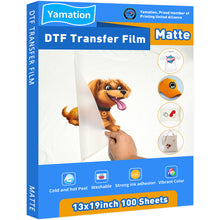  Yamation DTF Film - 13" x 19" - Double Matte Side - 100 Sheets