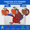 Yamation DTF Powder Kit: White Fine + Medium + Coarse & Black Medium DTF Transfer Powder